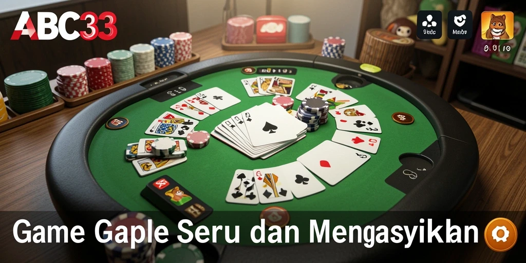 Gameplay seru dan interaktif dari ABC33, game Gaple yang menarik.