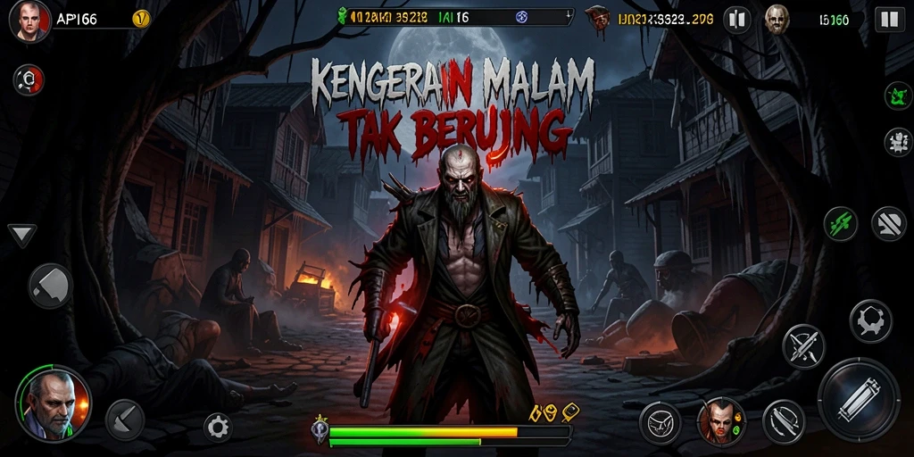Tangkapan layar menampilkan suasana mencekam dari gameplay API66.