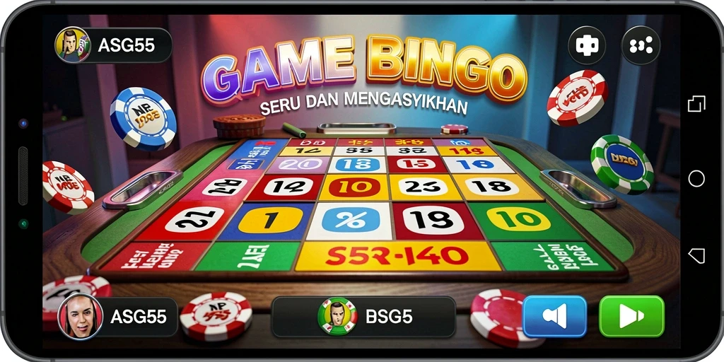 Tampilan gameplay ASG55 yang menyenangkan dan interaktif dalam permainan Bingo.