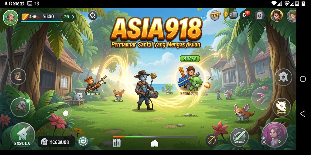 Tampilan permainan ASIA918 yang menarik dengan berbagai tantangan seru.