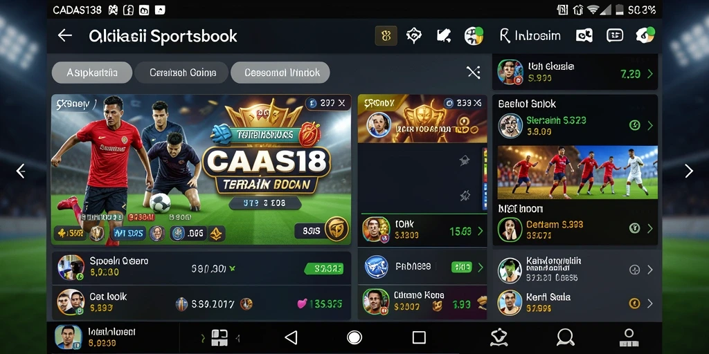 Tampilan menarik dari aplikasi CADAS138 menampilkan taruhan sportsbook yang seru.