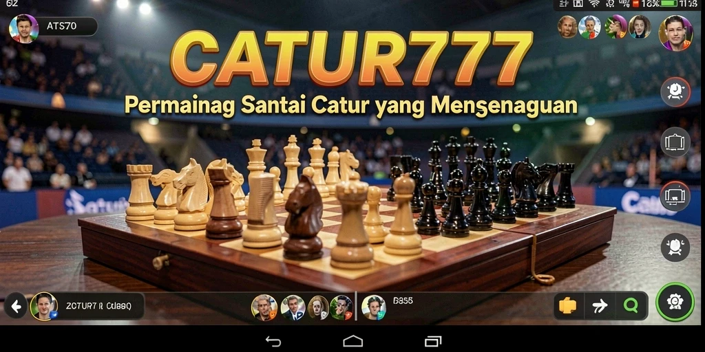 Tampilan permainan catur yang menarik dan interaktif di CATUR777.
