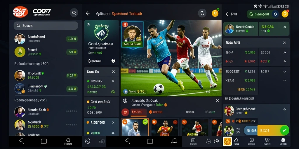 Tampilan utama gameplay COO77 dengan berbagai opsi taruhan olahraga.