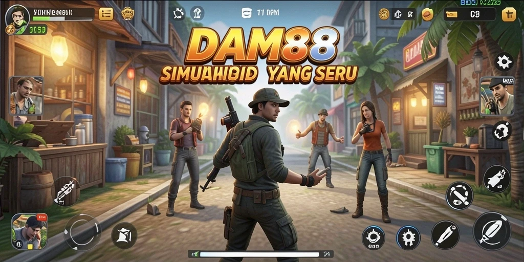 Screenshot DAM88 menunjukkan gameplay simulasi kehidupan yang menarik.