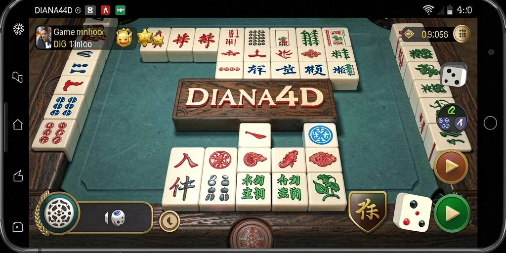 Gameplay menantang dan menarik dari DIANA4D Mahjong.
