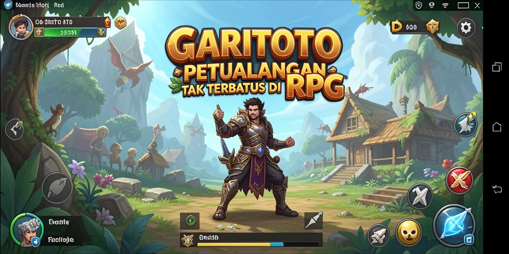 Screenshot GARITOTO menampilkan aksi seru dalam pertarungan RPG.