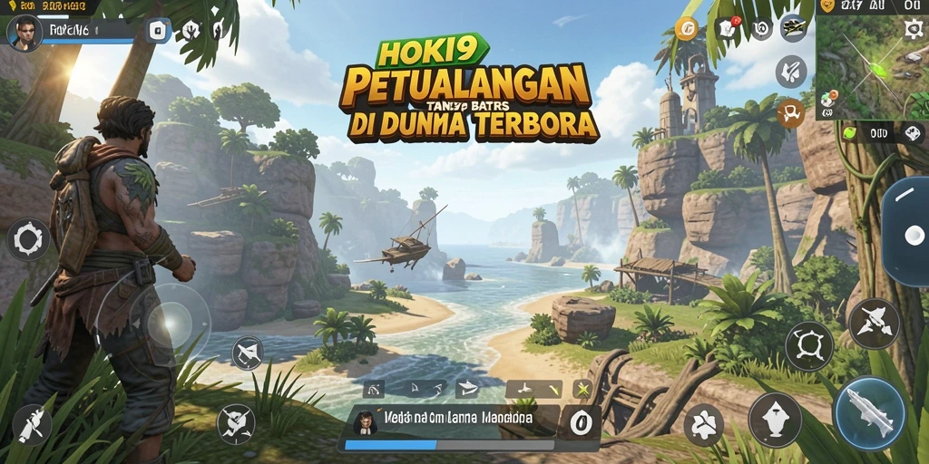 Tangkapan layar HOKI9 menampilkan pemandangan menakjubkan dunia Open World.