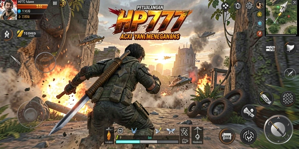 Screenshot gameplay HP777 yang menampilkan aksi seru dan intens.