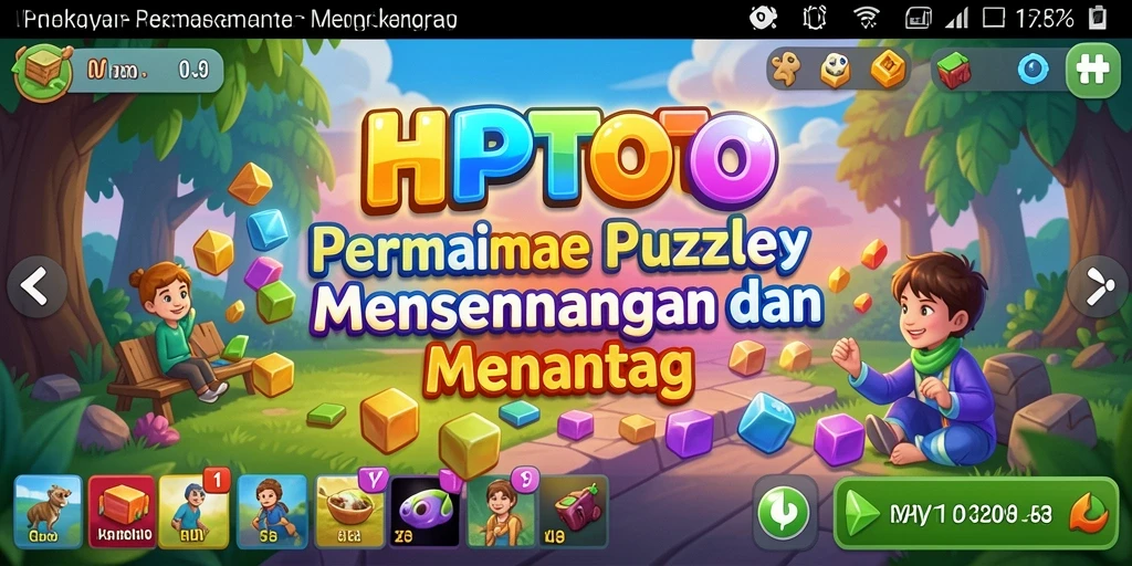 Tangkapan layar <strong>HPTOTO</strong> menampilkan gameplay puzzle yang menarik.