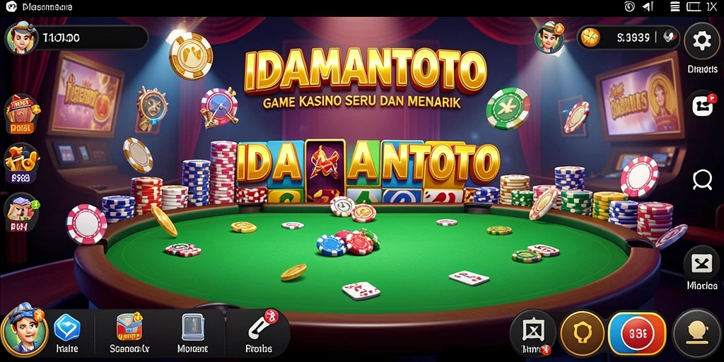 Tampilan gameplay seru di IDAMANTOTO dengan fitur Kasino yang menarik.