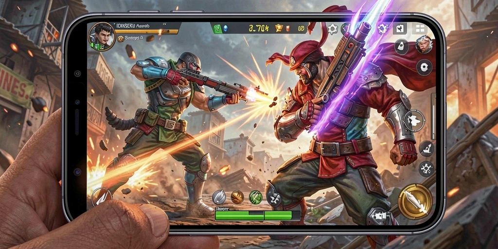 Tampilan menarik dari gameplay aksi yang mendebarkan di IDNSERU.
