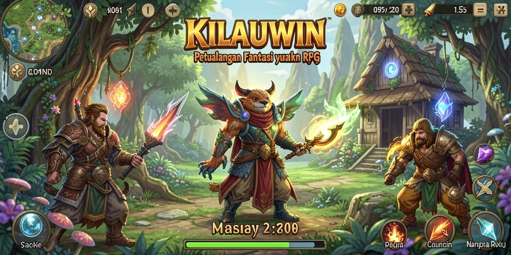 Tampilan gameplay KILAUWIN yang menakjubkan dan mendebarkan.