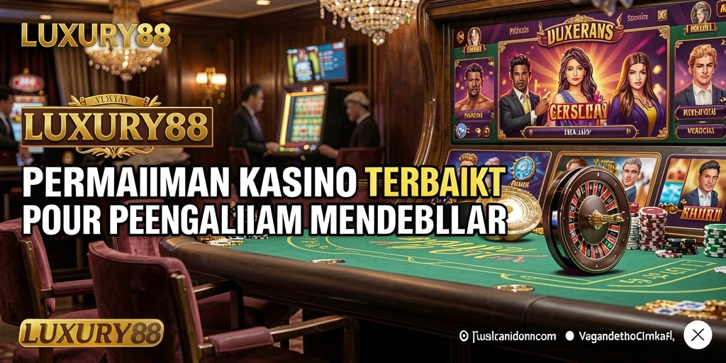 Tampilan gameplay mendebarkan dari LUXURY88 dengan berbagai permainan kasino.