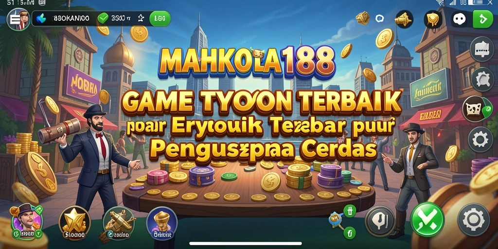 Screenshot utama MAHKOTA188 dengan nuansa gameplay Tycoon yang menarik.