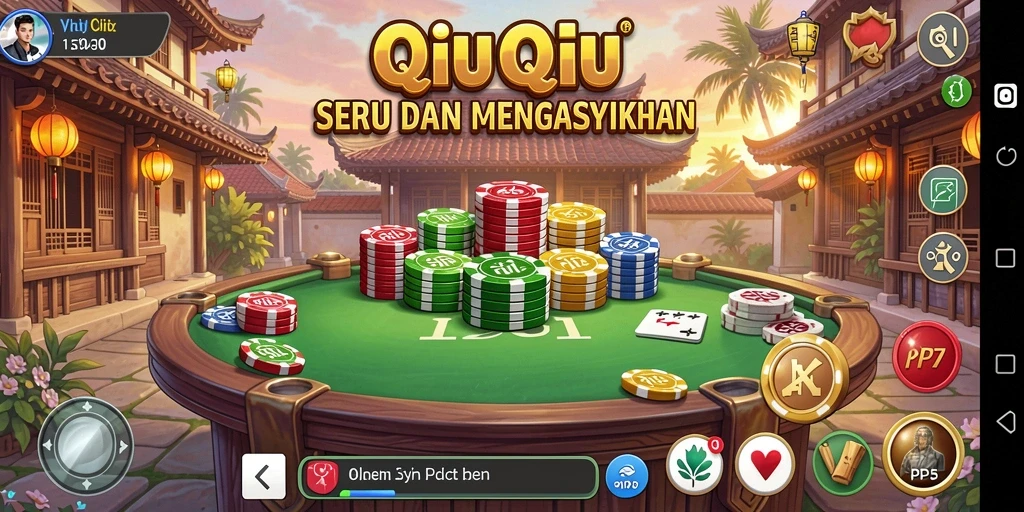 Screenshot PP7 menampilkan momen seru gameplay QiuQiu.