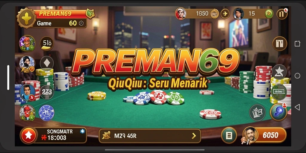 Tampilan gameplay PREMAN69 yang menarik dalam permainan QiuQiu.
