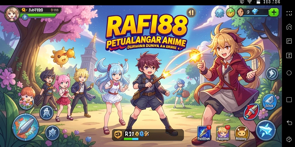 Tampilan menarik dari gameplay RAFI88 dengan aksi seru karakter Anime.