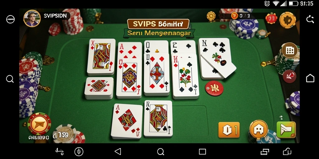 Screenshot gameplay SVIPSIDN yang menampilkan aksi seru permainan domino.