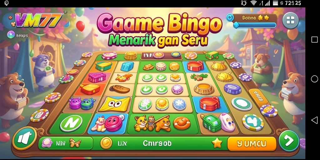 Gameplay Bingo seru di VM777 dengan interaksi pemain.