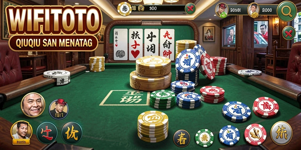 Screenshot utama WIFITOTO menampilkan fitur gameplay QiuQiu yang menarik.