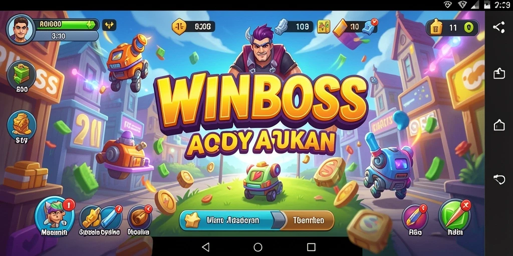 Screenshot gameplay yang menampilkan serunya permainan Arcade WINBOSS.